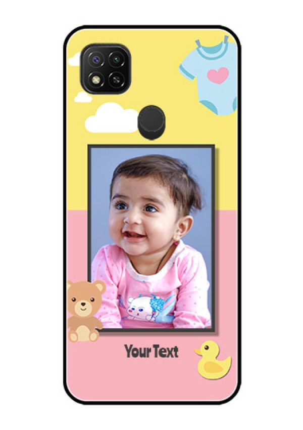 Poco C31 Photo Printing on Glass Case - Kids 2 Color Design