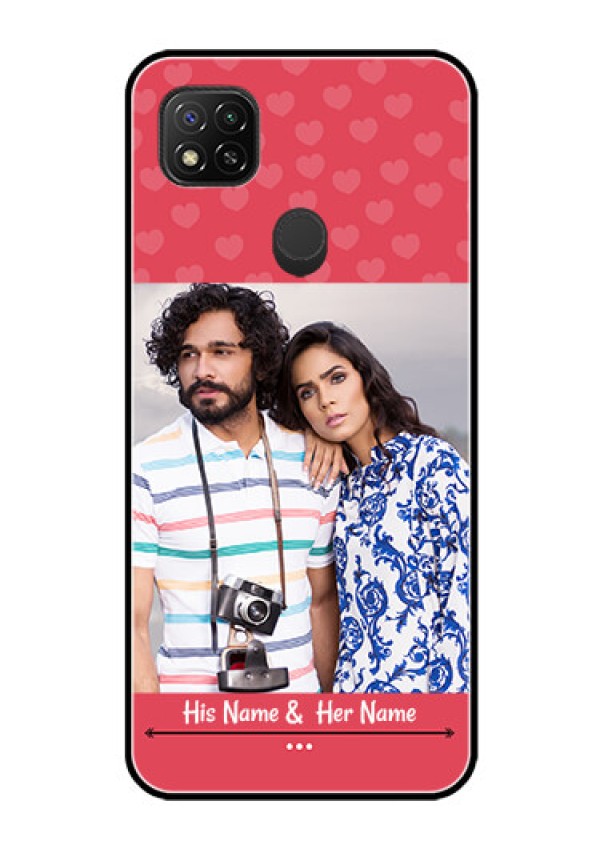 Poco C31 Photo Printing on Glass Case - Simple Love Design