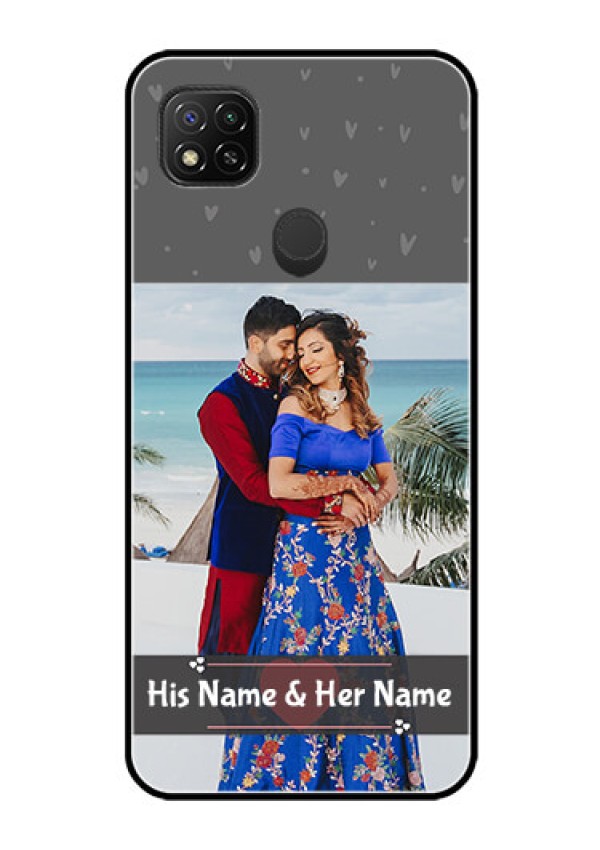 Poco C31 Custom Glass Mobile Case - Buy Love Design with Photo Online