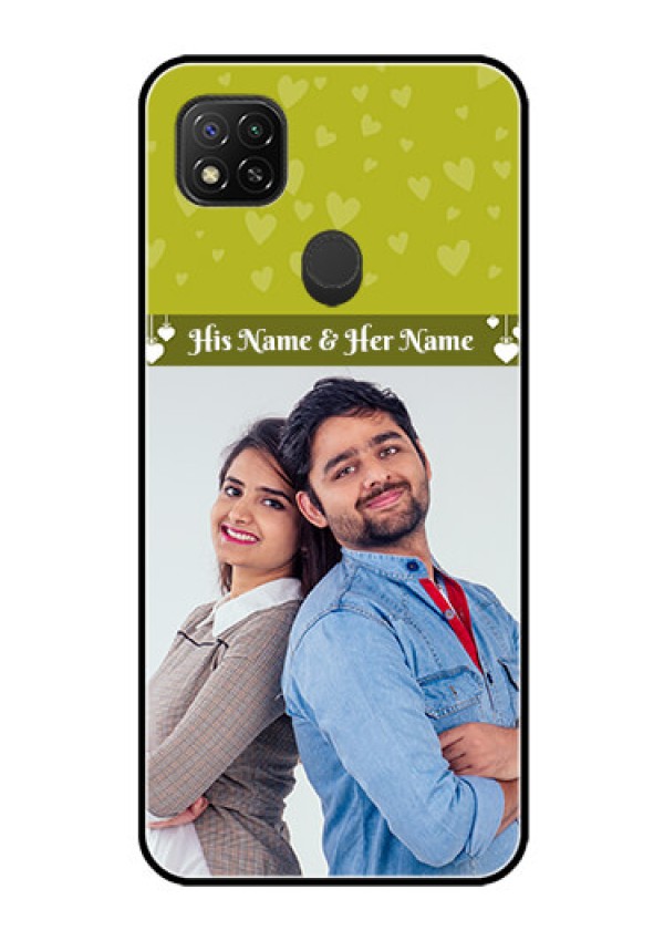 Poco C31 Custom Glass Phone Case - You & Me Heart Design