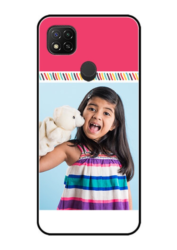 Poco C31 Personalized Glass Phone Case - Line art design