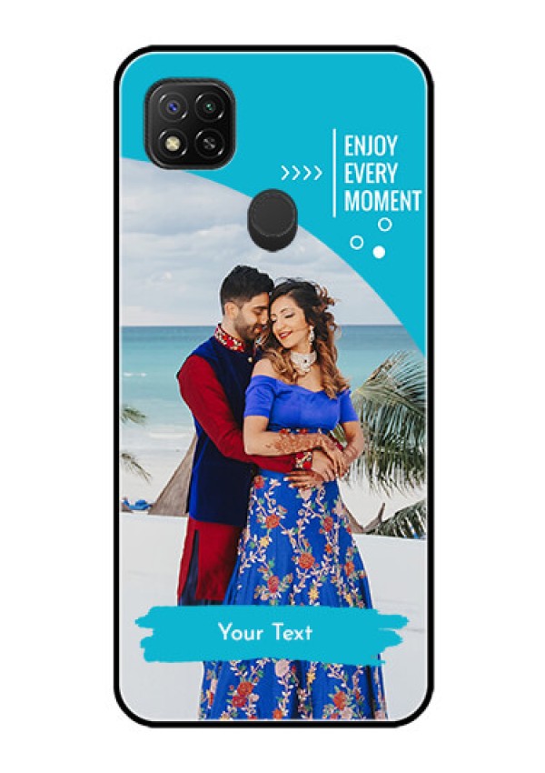 Poco C31 Custom Glass Mobile Case - Happy Moment Design