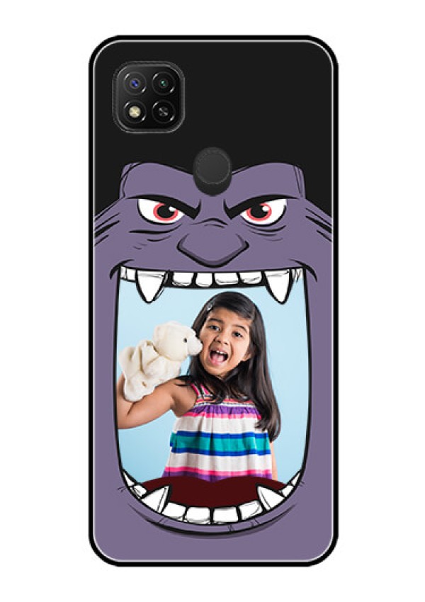 Poco C31 Custom Glass Phone Case - Angry Monster Design