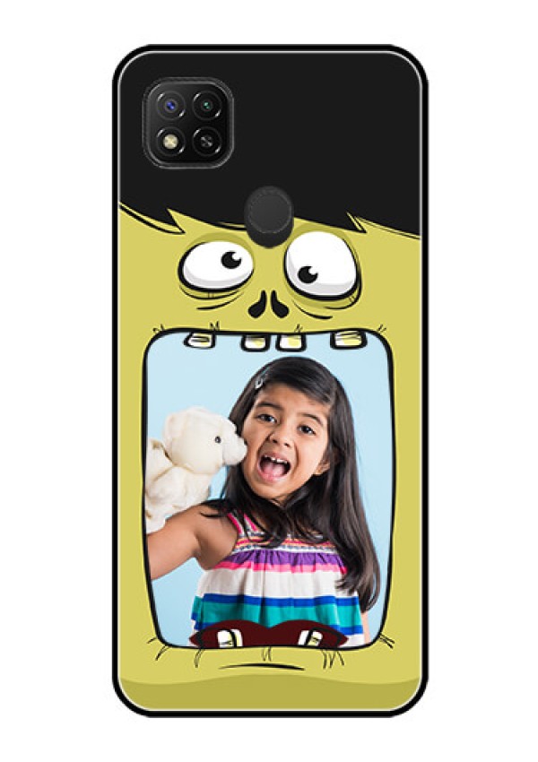 Poco C31 Personalized Glass Phone Case - Cartoon monster back case Design