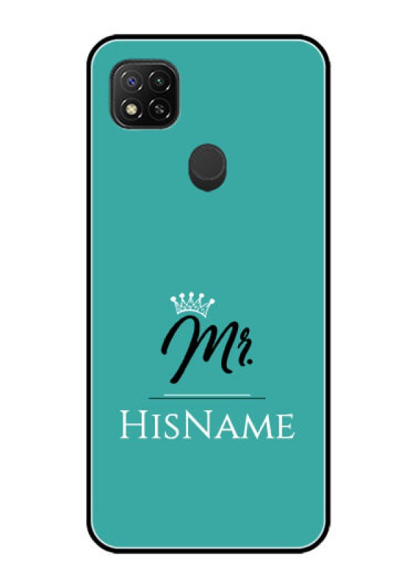 Poco C31 Custom Glass Phone Case Mr with Name