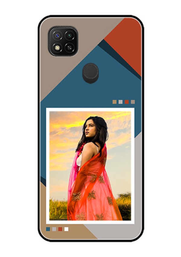 Poco C31 Personalized Glass Phone Case - Retro color pallet Design