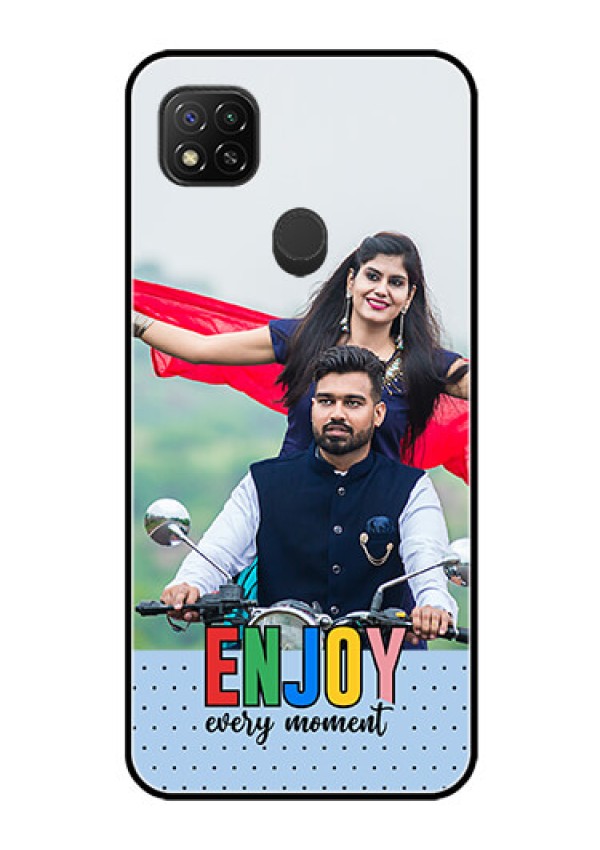 Poco C31 Photo Printing on Glass Case - Enjoy Every Moment Design