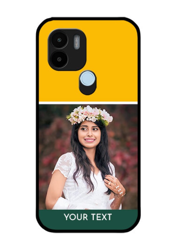 Poco C50 Photo Printing on Glass Case - Love You Design