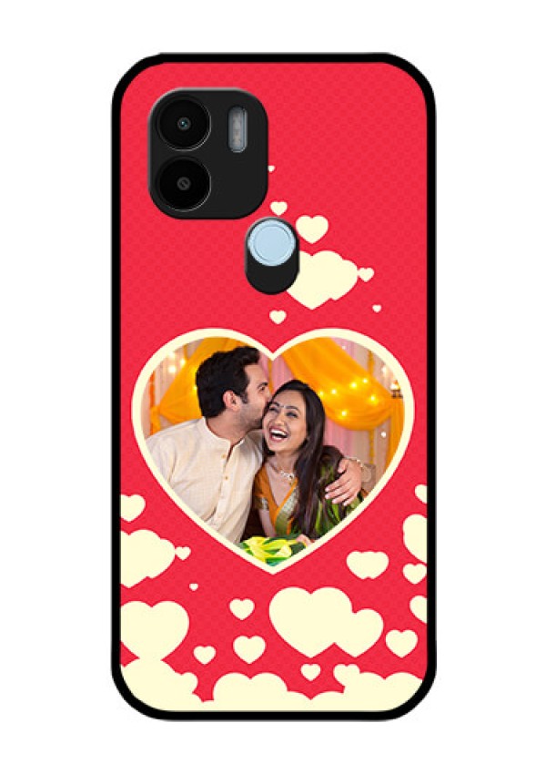 Poco C50 Custom Glass Mobile Case - Love Symbols Phone Cover Design