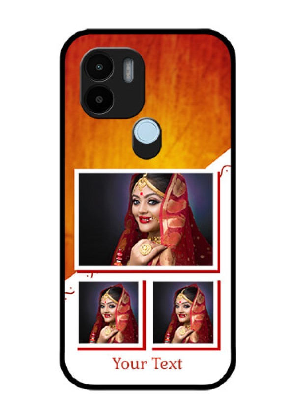 Poco C50 Custom Glass Phone Case - Wedding Memories Design