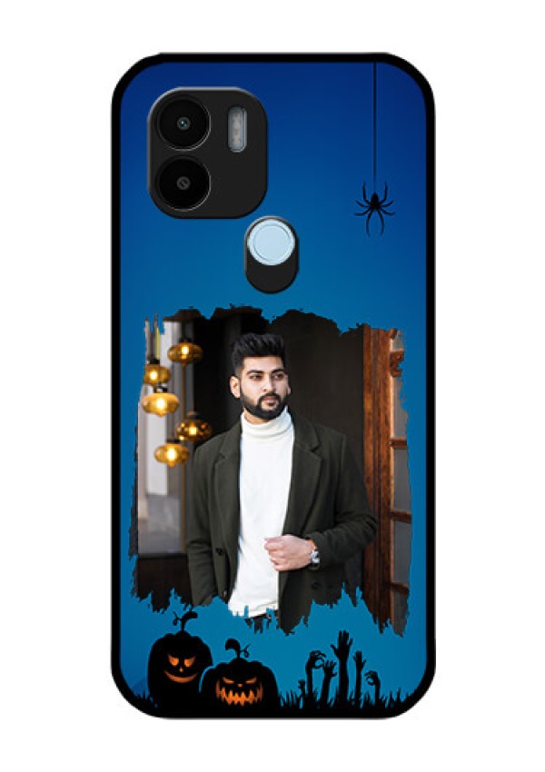 Poco C50 Photo Printing on Glass Case - with pro Halloween design