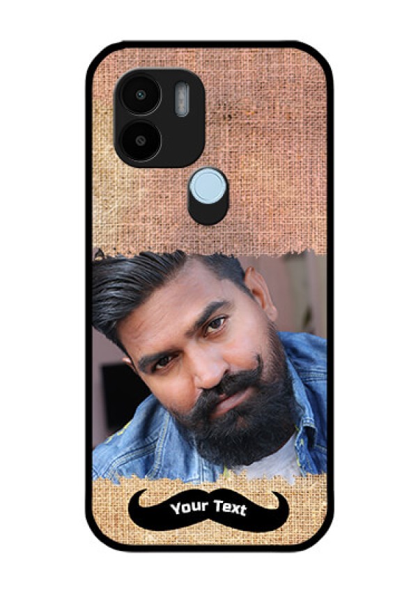 Poco C50 Personalized Glass Phone Case - with Texture Design