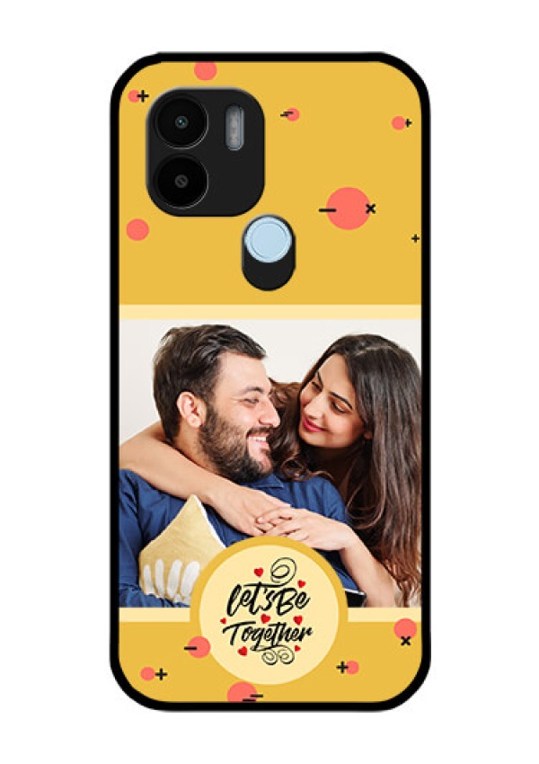 Poco C50 Photo Printing on Glass Case - Lets be Together Design