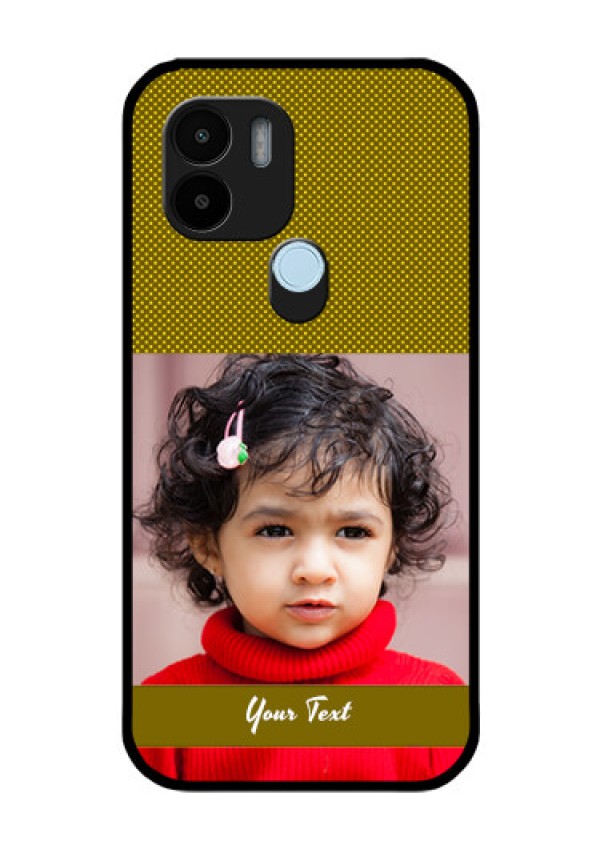 Poco C51 Custom Glass Phone Case - Simple Green Color Design