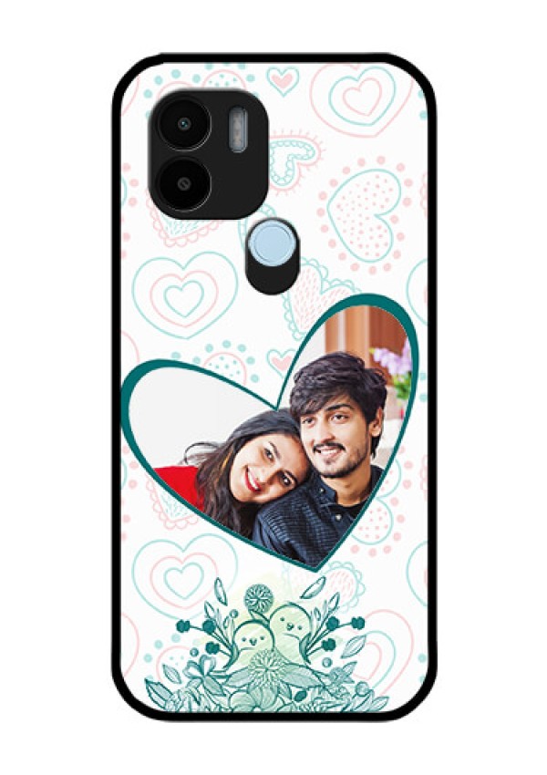 Poco C51 Photo Printing on Glass Case - Premium Couple Design