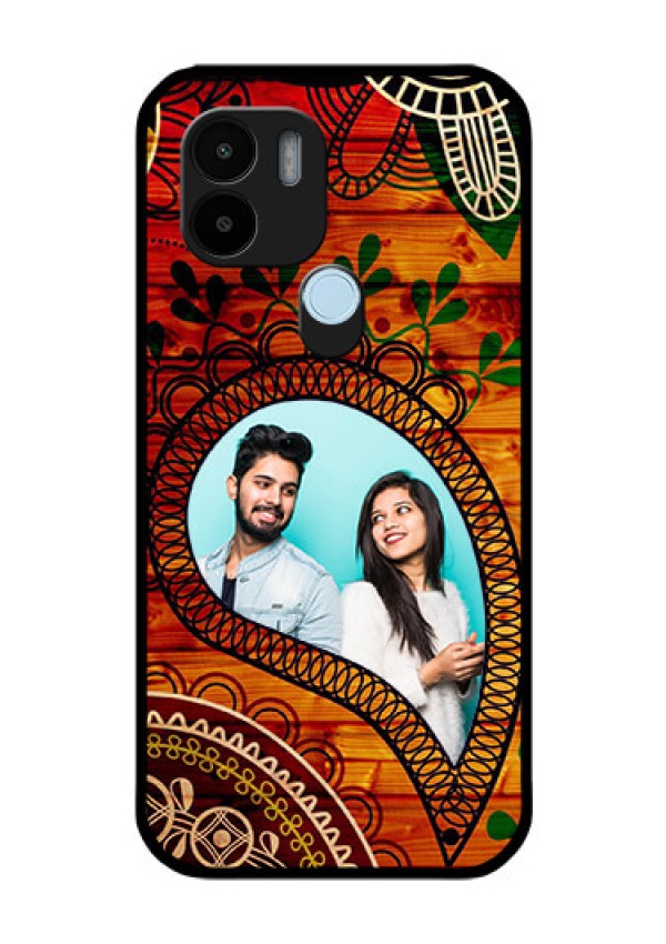 Poco C51 Personalized Glass Phone Case - Abstract Colorful Design