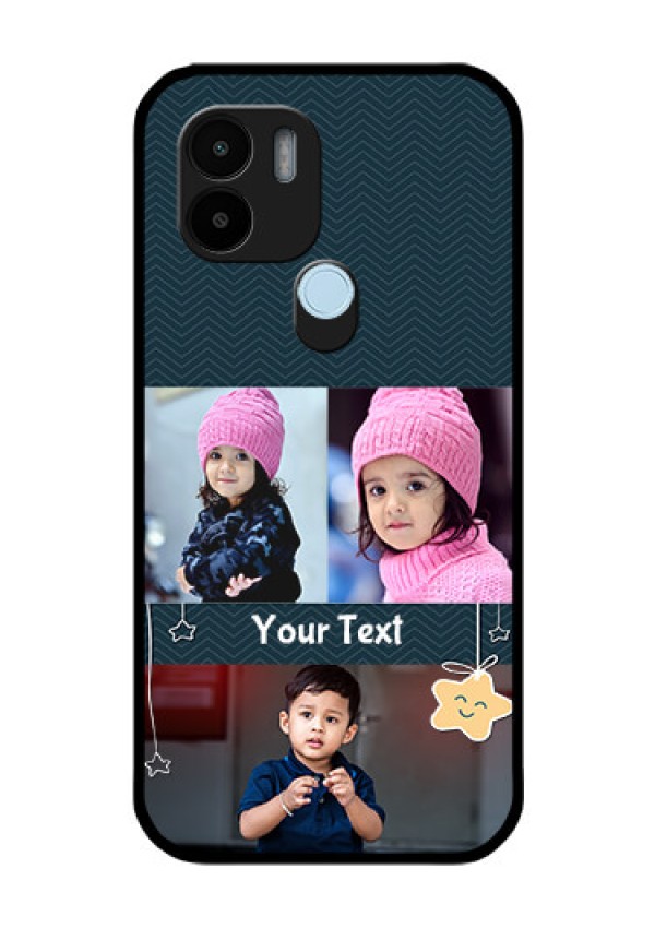 Poco C51 Custom Glass Mobile Case - Hanging Stars Design