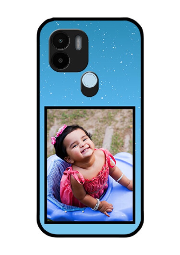 Poco C51 Custom Glass Mobile Case - Wave Pattern Colorful Design