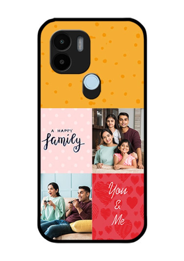 Poco C51 Personalized Glass Phone Case - Images with Quotes Design