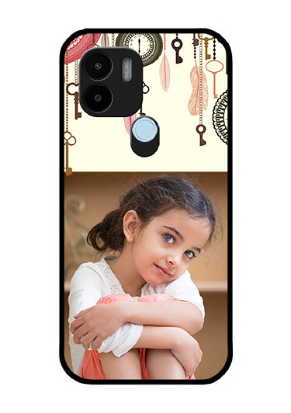 Poco C51 Custom Glass Mobile Case - Boho Style Design