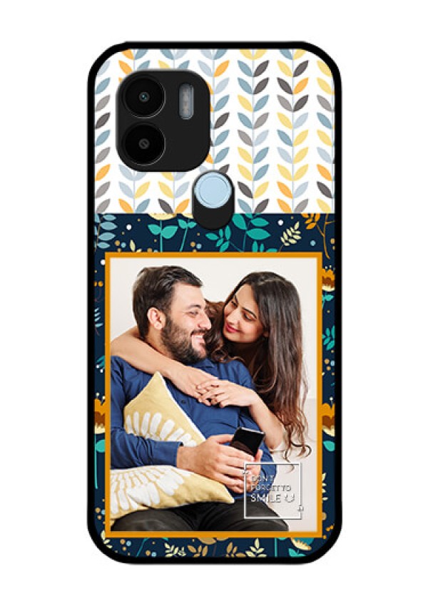 Poco C51 Custom Glass Mobile Case - Pattern Design
