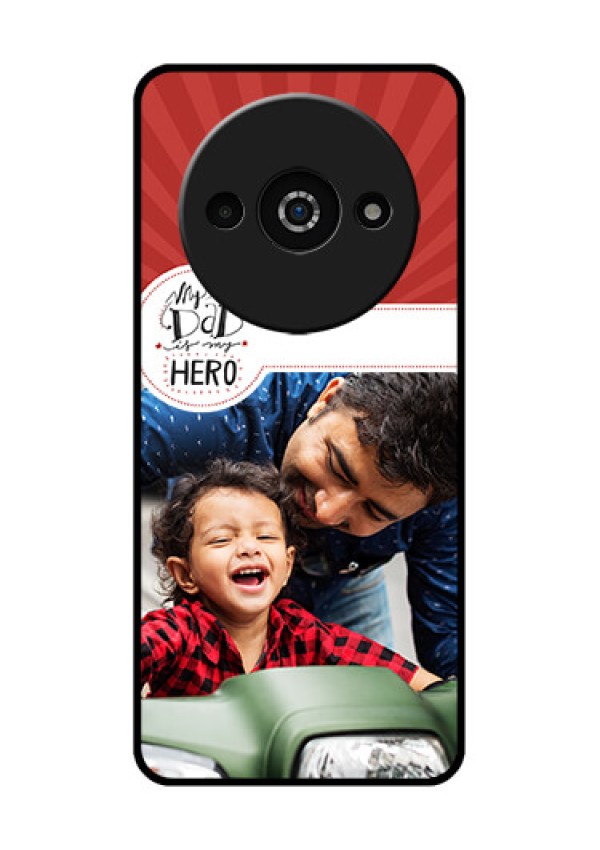 Poco C61 Custom Glass Phone Case - My Dad Hero Design