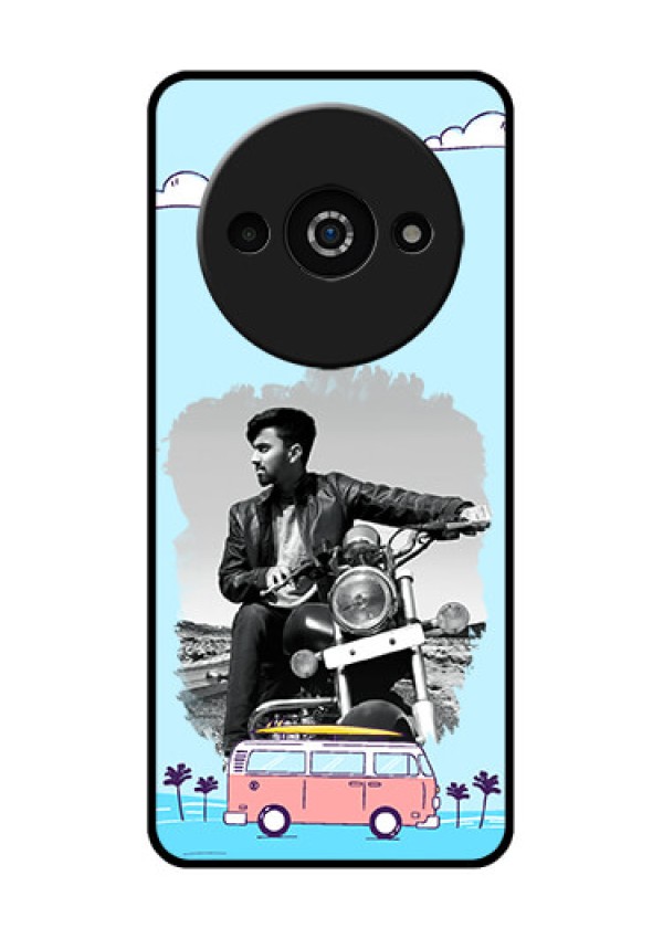 Poco C61 Custom Glass Phone Case - Travel & Adventure Design