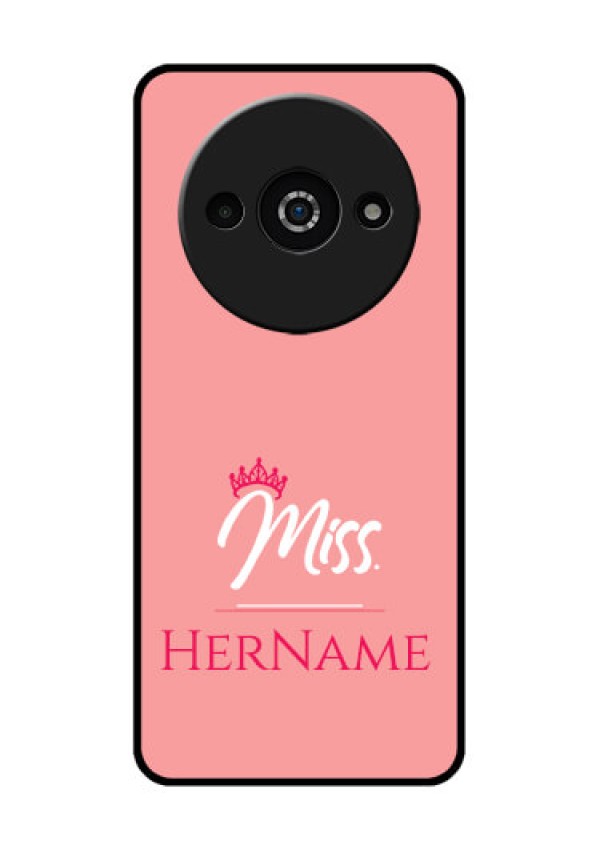 Poco C61 Custom Glass Phone Case - Mrs With Name Design