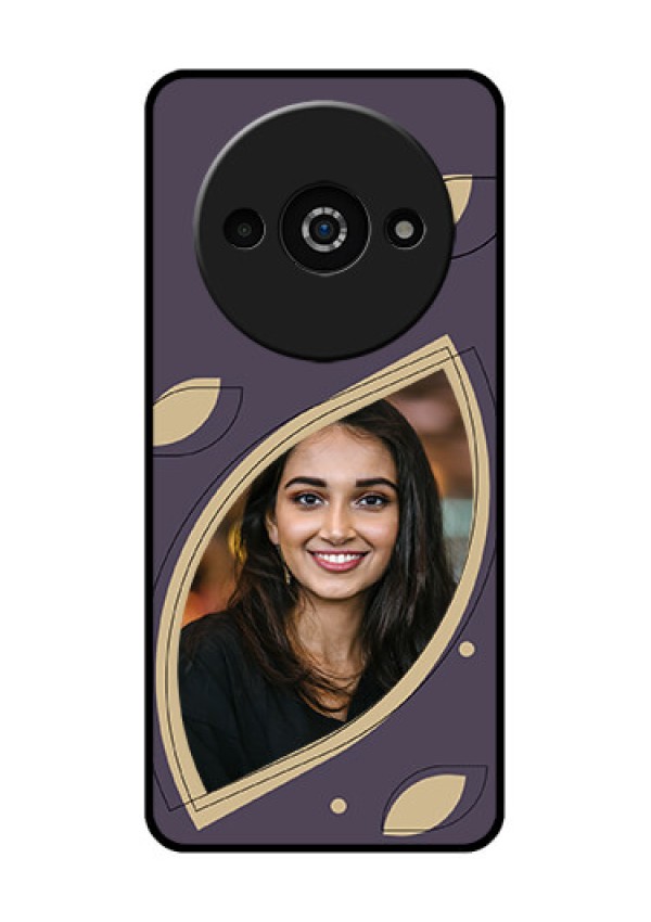 Poco C61 Custom Glass Phone Case - Falling Leaf Design