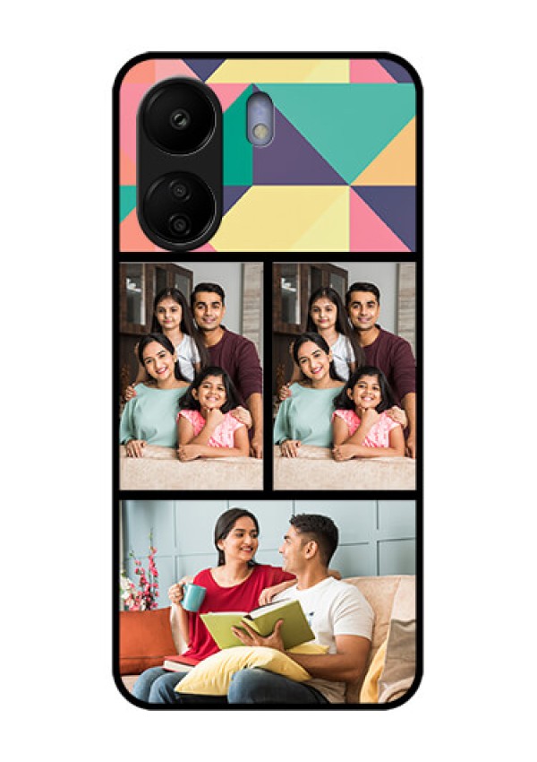 Poco C65 Custom Glass Phone Case - Bulk Pic Upload Design