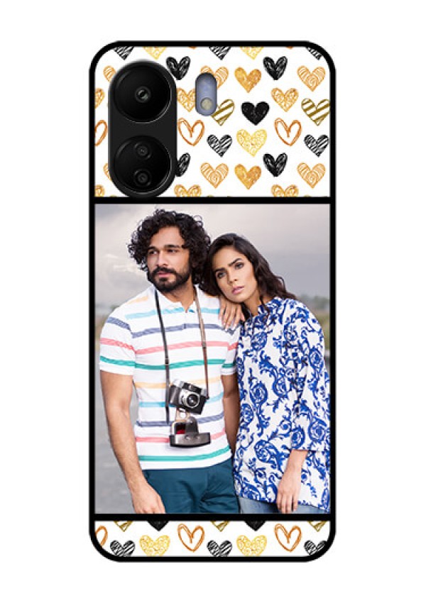 Poco C65 Custom Glass Phone Case - Love Symbol Design