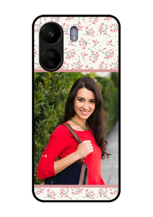 Poco C65 Custom Glass Phone Case - Stunning Floral Design