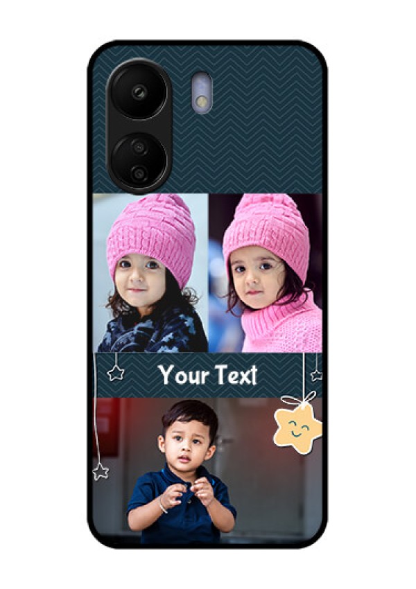 Poco C65 Custom Glass Phone Case - Hanging Stars Design