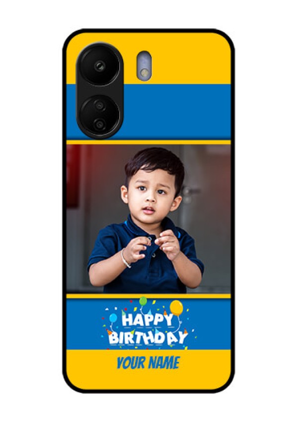 Poco C65 Custom Glass Phone Case - Birthday Wishes Design