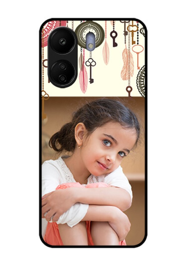 Poco C65 Custom Glass Phone Case - Boho Style Design