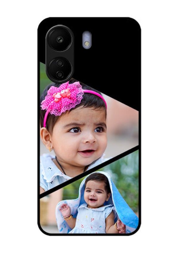 Poco C65 Custom Glass Phone Case - Semi Cut Design