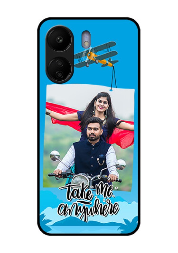 Poco C65 Custom Glass Phone Case - Traveller Design