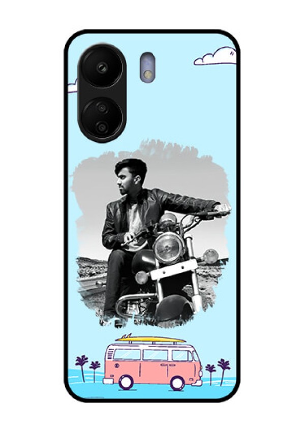 Poco C65 Custom Glass Phone Case - Travel & Adventure Design