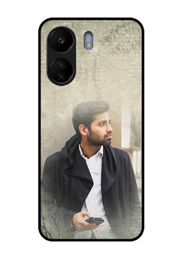 Poco C65 Custom Glass Phone Case - With Vintage Design