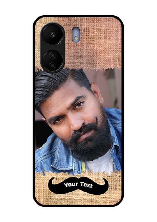 Poco C65 Custom Glass Phone Case - With Texture Design