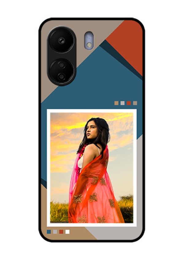 Poco C65 Custom Glass Phone Case - Retro Color Pallet Design
