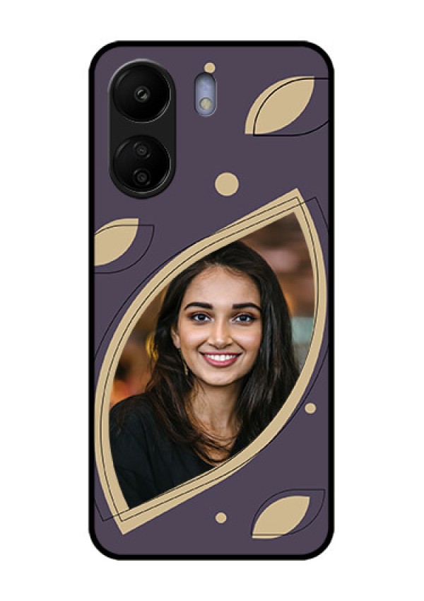 Poco C65 Custom Glass Phone Case - Falling Leaf Design