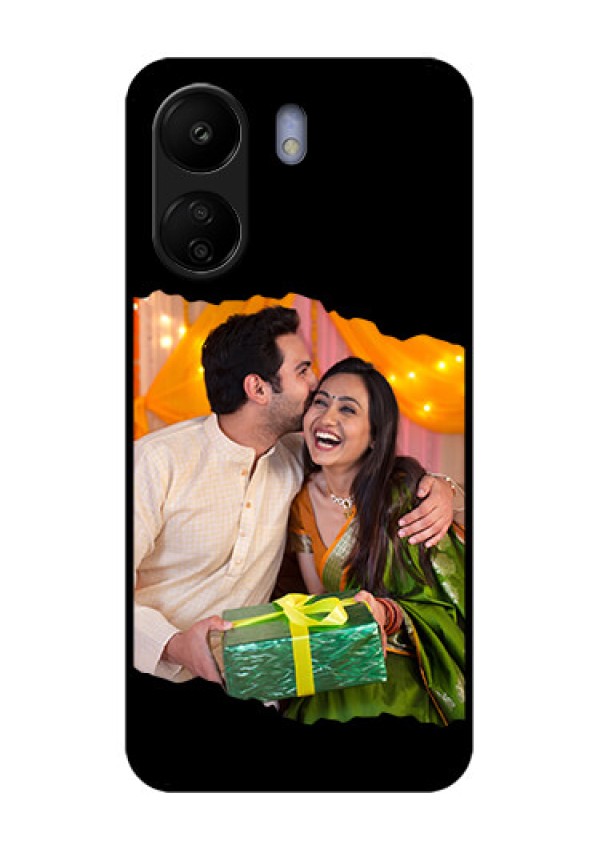 Poco C65 Custom Glass Phone Case - Tear - Off Design