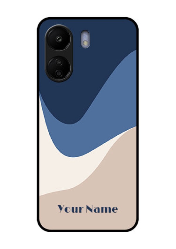 Poco C65 Custom Glass Phone Case - Abstract Drip Art Design