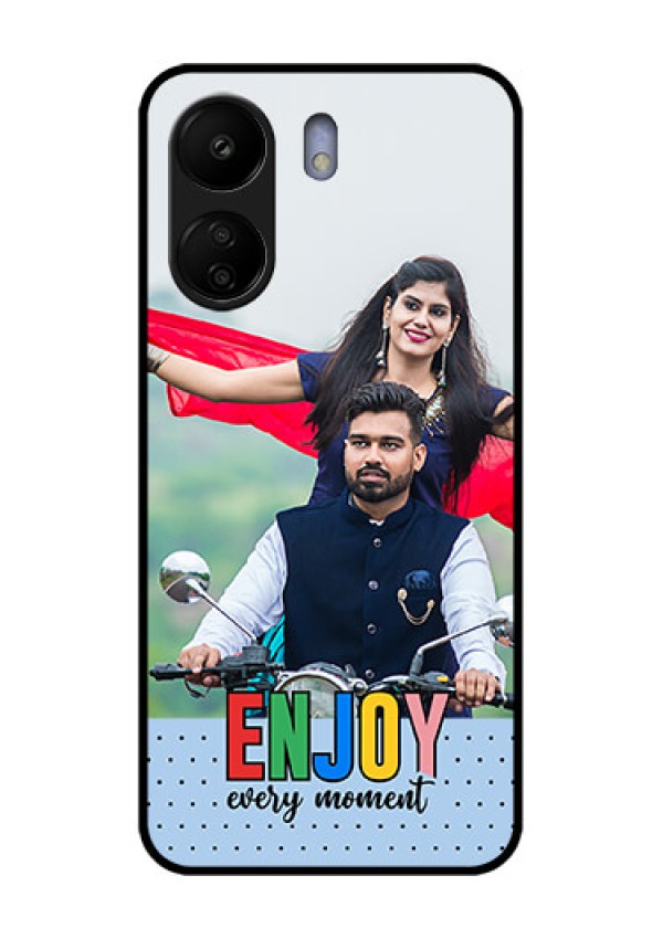 Poco C65 Custom Glass Phone Case - Enjoy Every Moment Design