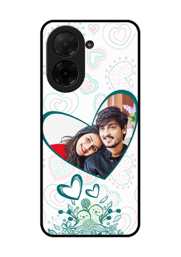 Poco C71 Custom Glass Phone Case - Premium Couple Design
