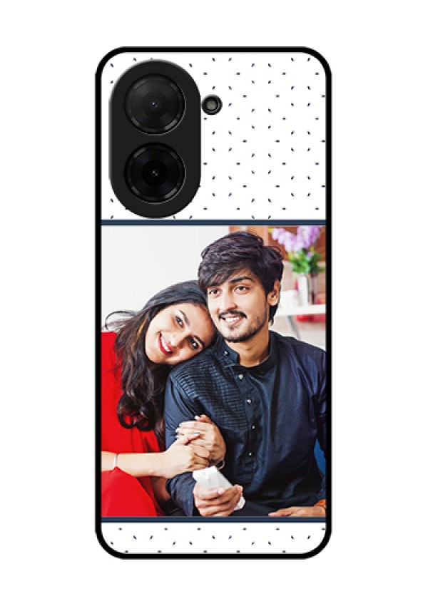 Poco C71 Custom Glass Phone Case - Premium Dot Design