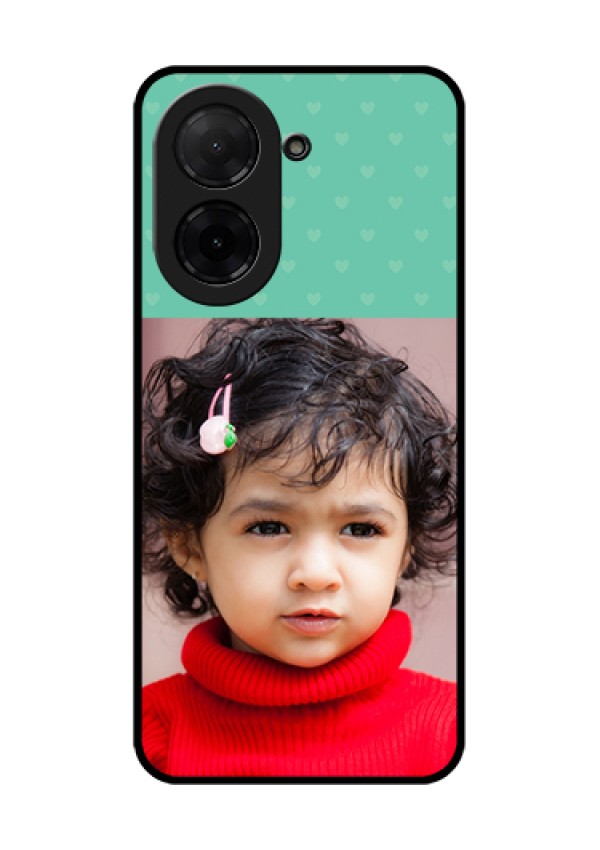 Poco C71 Custom Glass Phone Case - Lovers Picture Design