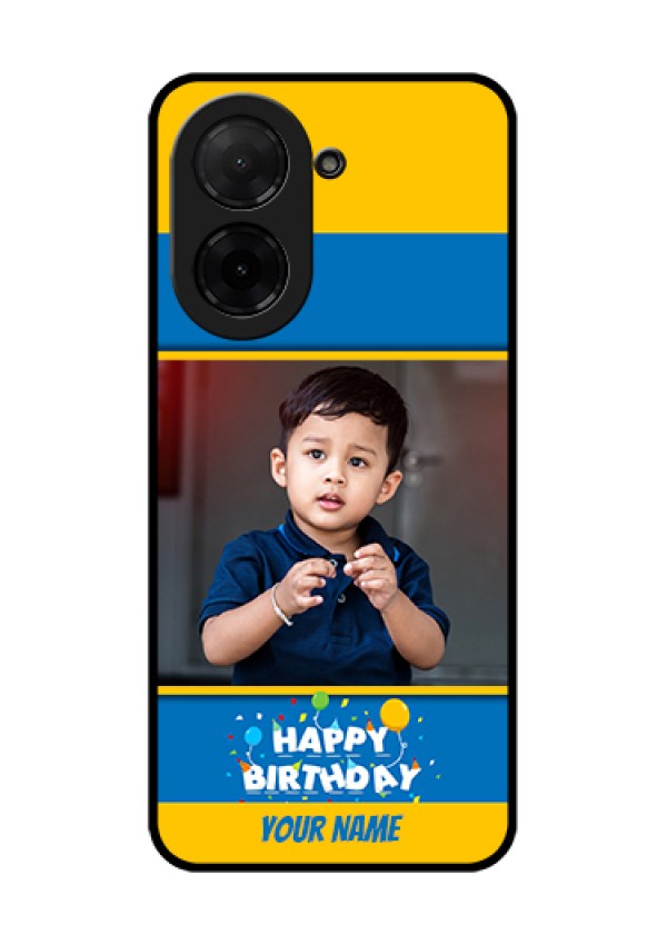 Poco C71 Custom Glass Phone Case - Birthday Wishes Design