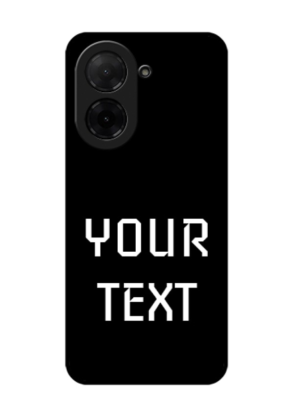 Poco C71 Custom Glass Phone Case - Your Name Design